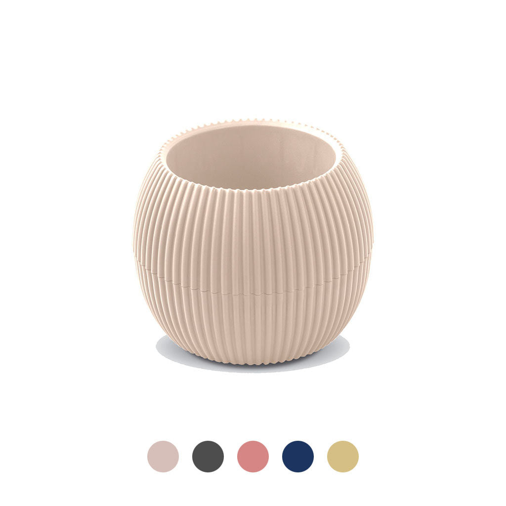 MACETA FACETADA NIDO D9x7CM PLASTICO SURTIDO