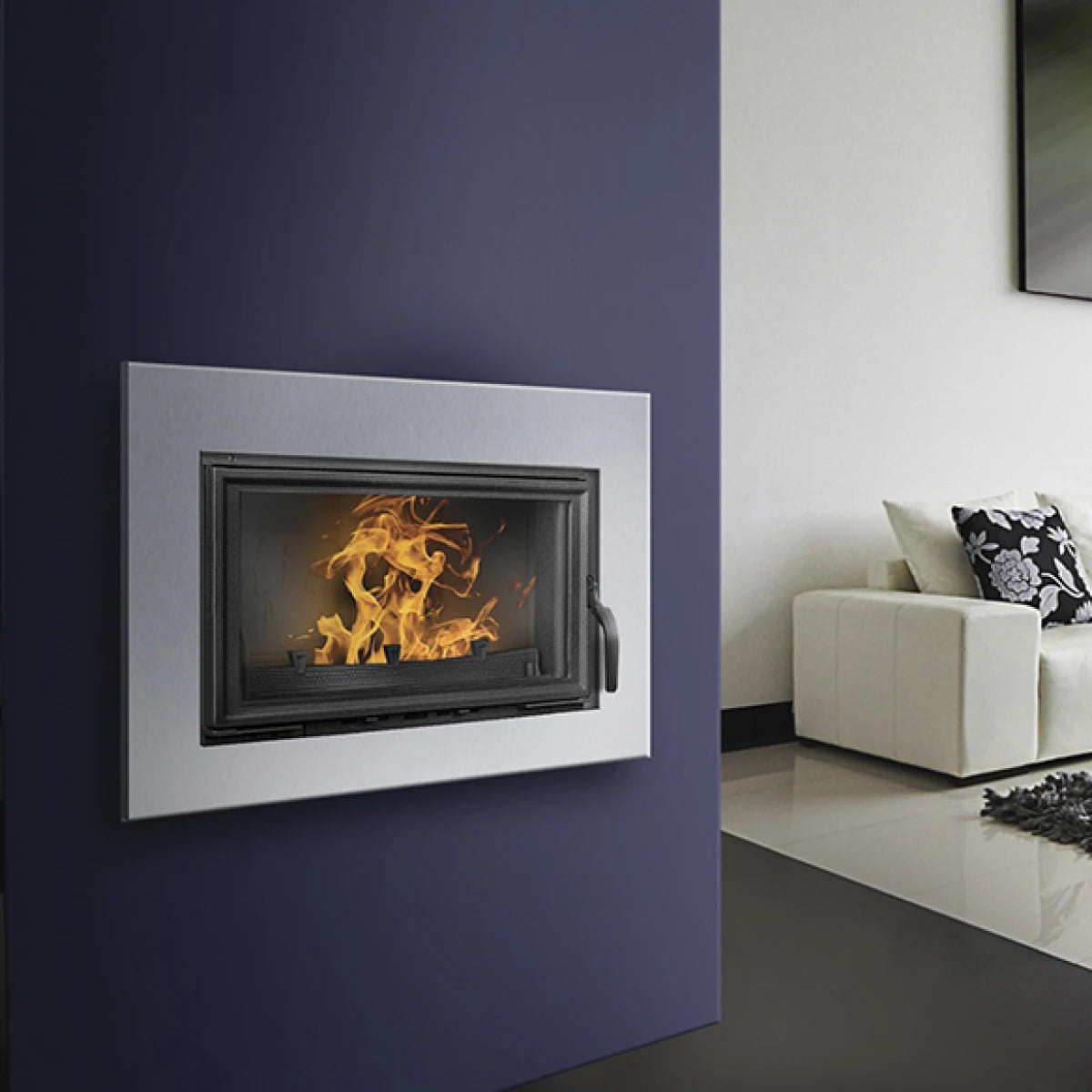Modena Turbo 10kw Insertable y Canalizable a Leña Magna
