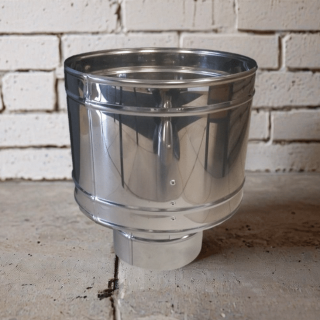 Sombrero Acero Inox 6" - Estufa a Leña Alto Rendimiento