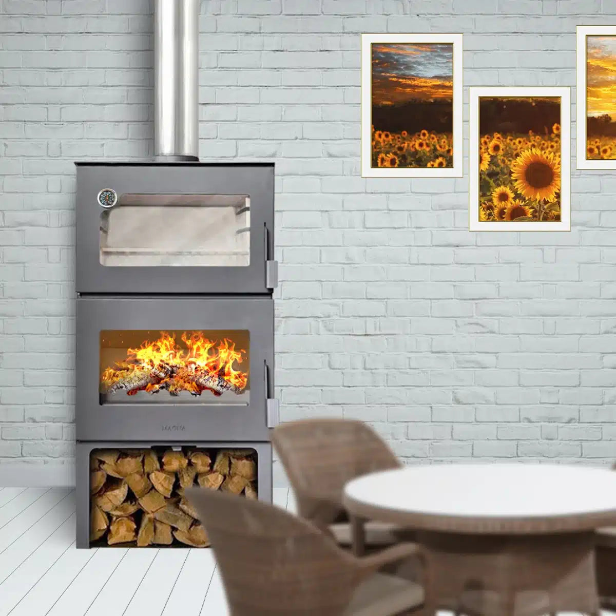 Zeta2 Horno - 10kw - Estufa a Leña Magna