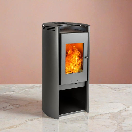 Estufa a Leña Rondo 450 Design Doble Combustión - Amesti