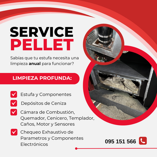 Service Anual Estufa a Pellet - Limpieza & Deshollinado