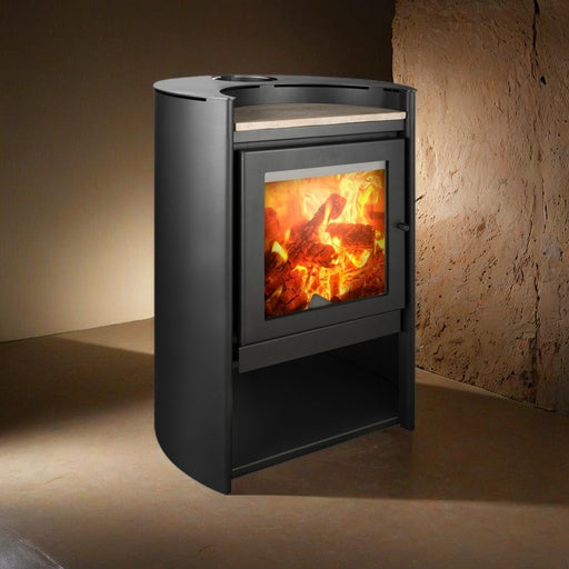 Estufa a Leña Rondo 490 Doble Combustión - Amesti