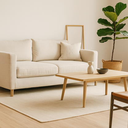 Alfombra Senda Lisa - Beige Natural 150x210 cm